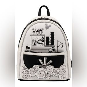 Loungefly Disney Steamboat Willie Music Cruise Mini Backpack